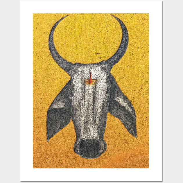 cow head Wall Art by sanjay mochi